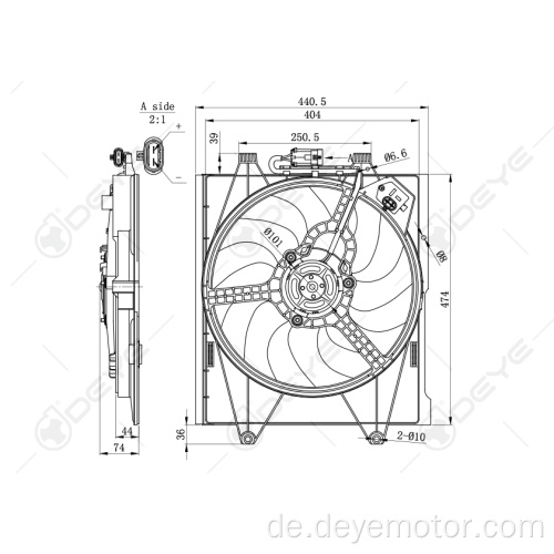 Autokühlerlüfter für FIAT 500 KA